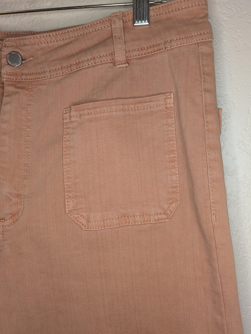 OAT New York High-Rise Wide Leg Raw Hem Jeans in Dusty Rose - Picture 6 of 8